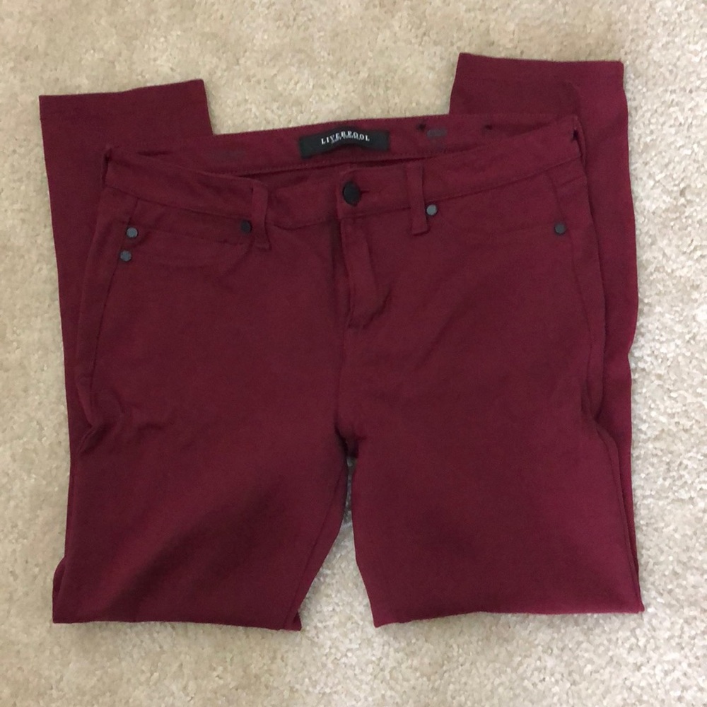 Burgundy Jeans